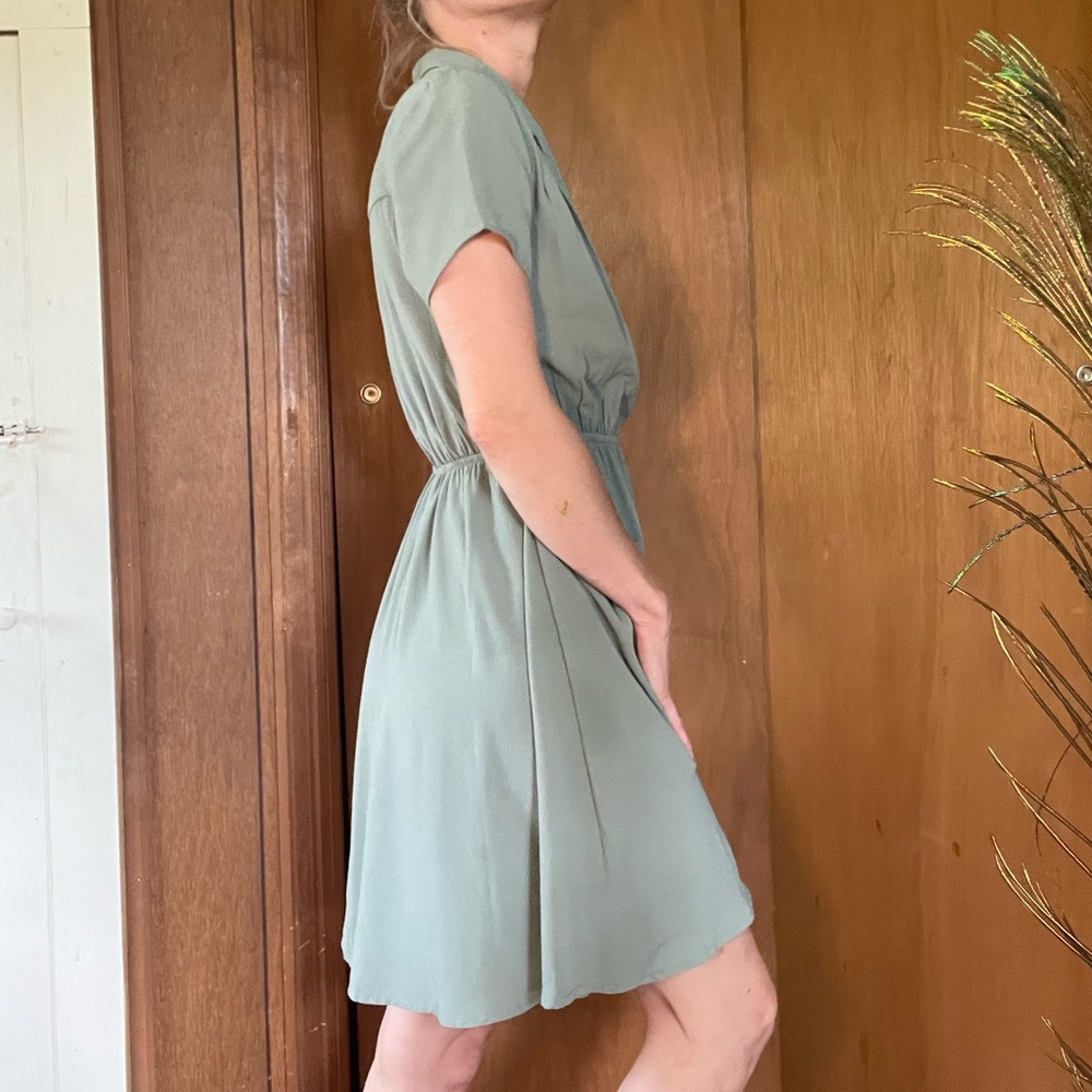 Sage monteau short sleeve dress